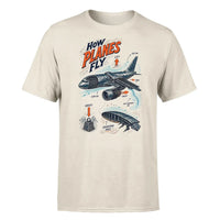 Thumbnail for SIGNAL 616 - How Planes Fly V2 - Premium T-Shirt design on beige premium t shirt