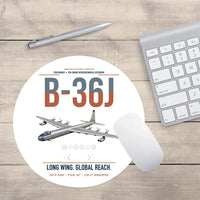 Thumbnail for B-36J Peacemaker design on white round mouse pad