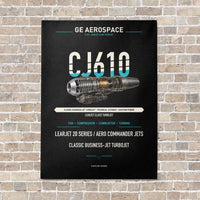 Thumbnail for CJ610 vertical canvas print - no frame - black background