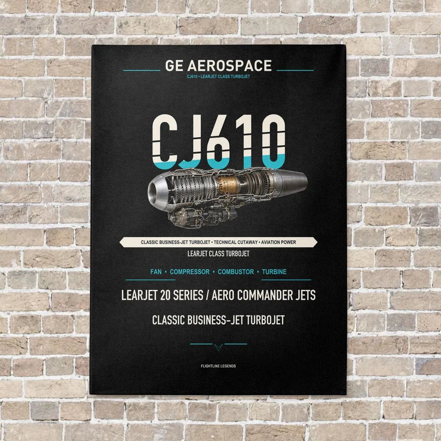 CJ610 vertical canvas print - no frame - black background