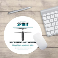 Thumbnail for Ascent AeroSystems Spirit design on white round mouse pad