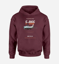Thumbnail for F-86F SABRE design on dark red hoodie single side
