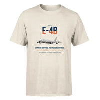 Thumbnail for E-4B Nightwatch design on beige double-side t-shirt, single-side print