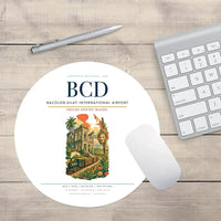 Thumbnail for Bacolod-Silay International Airport (BCD) design on white round mouse pad