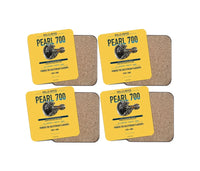 Thumbnail for Embraer ERJ145 design on yellow 4 pieces set coaster