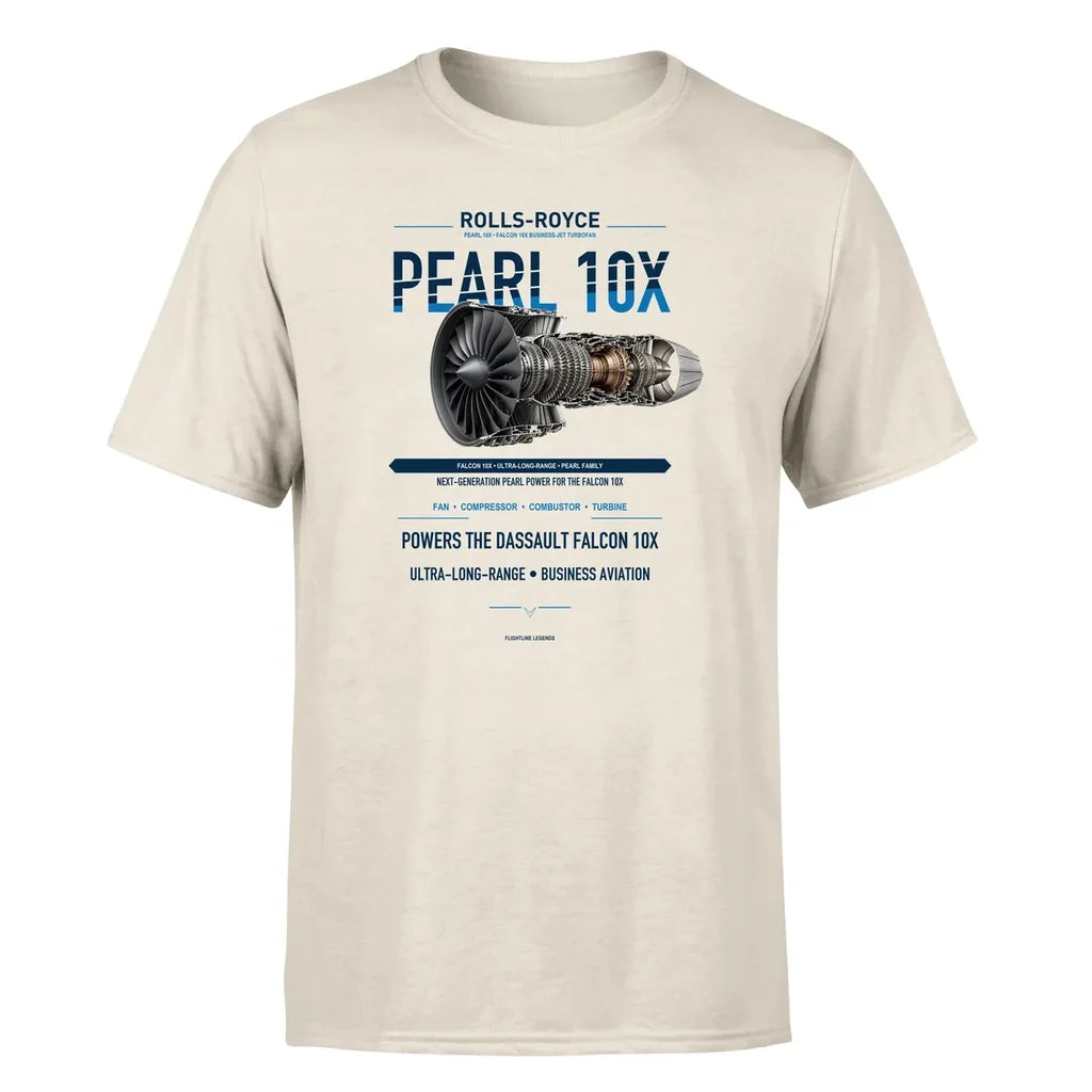 PEARL 10X design on beige single side