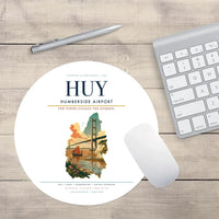 Thumbnail for Humberside Airport (HUY) design on white round mouse pad