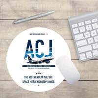 Thumbnail for Airbus ACJ320neo design on white round mouse pad