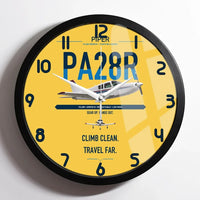 Thumbnail for Piper PA-28R Arrow III design on yellow framed wall clock