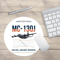 Thumbnail for MC-130J COMMANDO II design on white round mouse pad