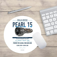Thumbnail for PEARL 15 design on white round mouse pad