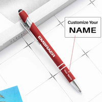 Thumbnail for Embraer & Text touch pen - wine red with name