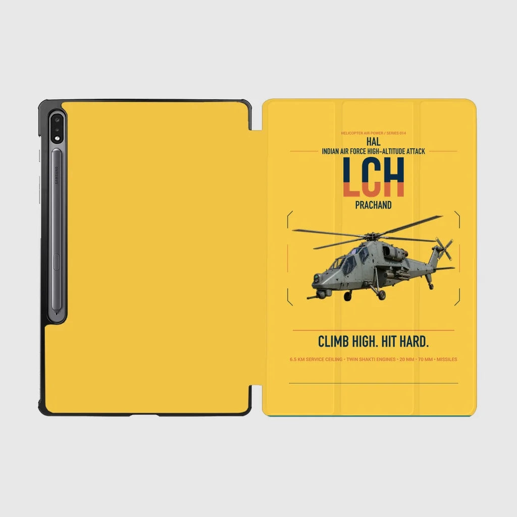 HAL LCH Prachand design on yellow samsung tablet tablet case
