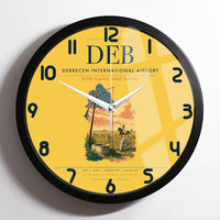 Thumbnail for Debrecen International Airport (DEB) design on yellow framed wall clock