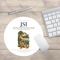 Thumbnail for Skiathos Island National Airport (JSI) design on white round mouse pad