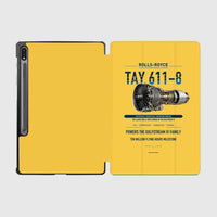 Thumbnail for TAY 611-8 design on yellow samsung tablet tablet case