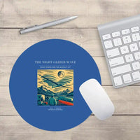 Thumbnail for VINTAGE G4473 - The Night Glider Wave - Designed Mouse Pads design on blue round