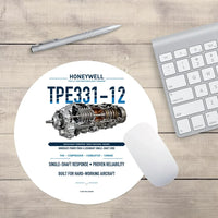 Thumbnail for TPE331-12 design on white round mouse pad