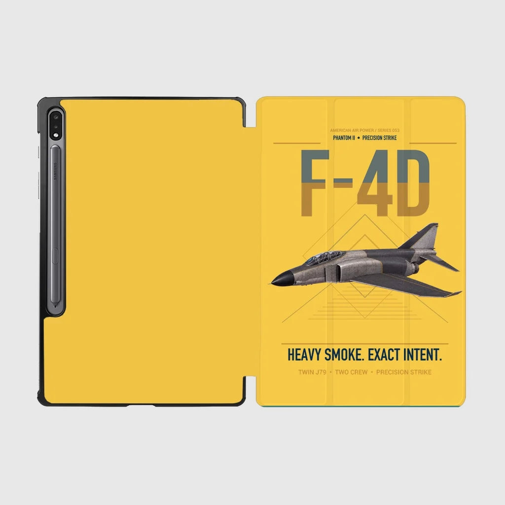 F-4D Phantom II design on yellow samsung tablet tablet case