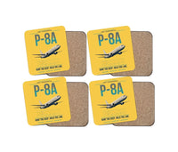 Thumbnail for P-8A Poseidon design on yellow 4 pieces set coaster