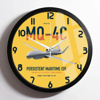 Thumbnail for MQ-4C Triton IFC-4 design on yellow framed wall clock