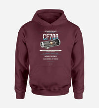 Thumbnail for CF700 design on dark red hoodie single side