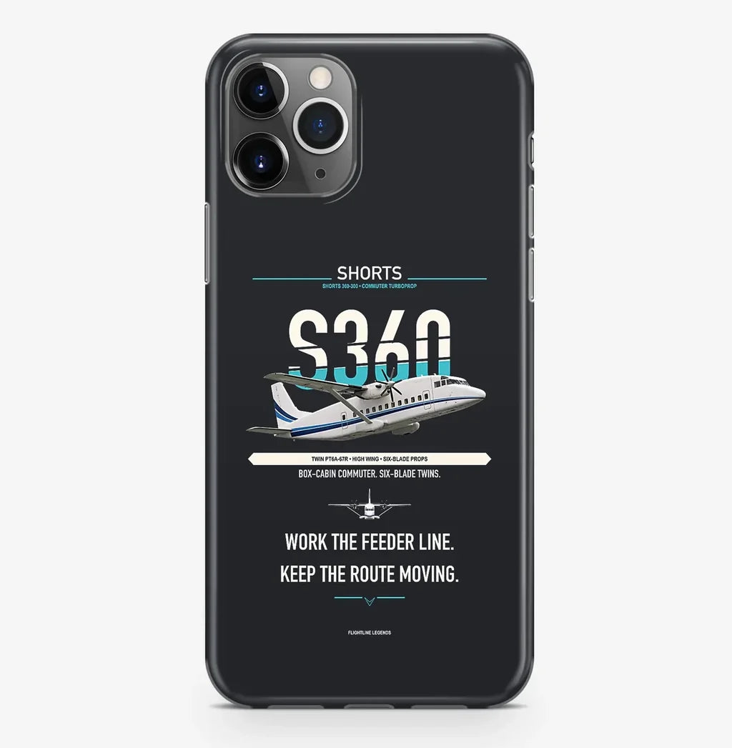 Shorts 360-300 Case ProMax design on black iphone case promax
