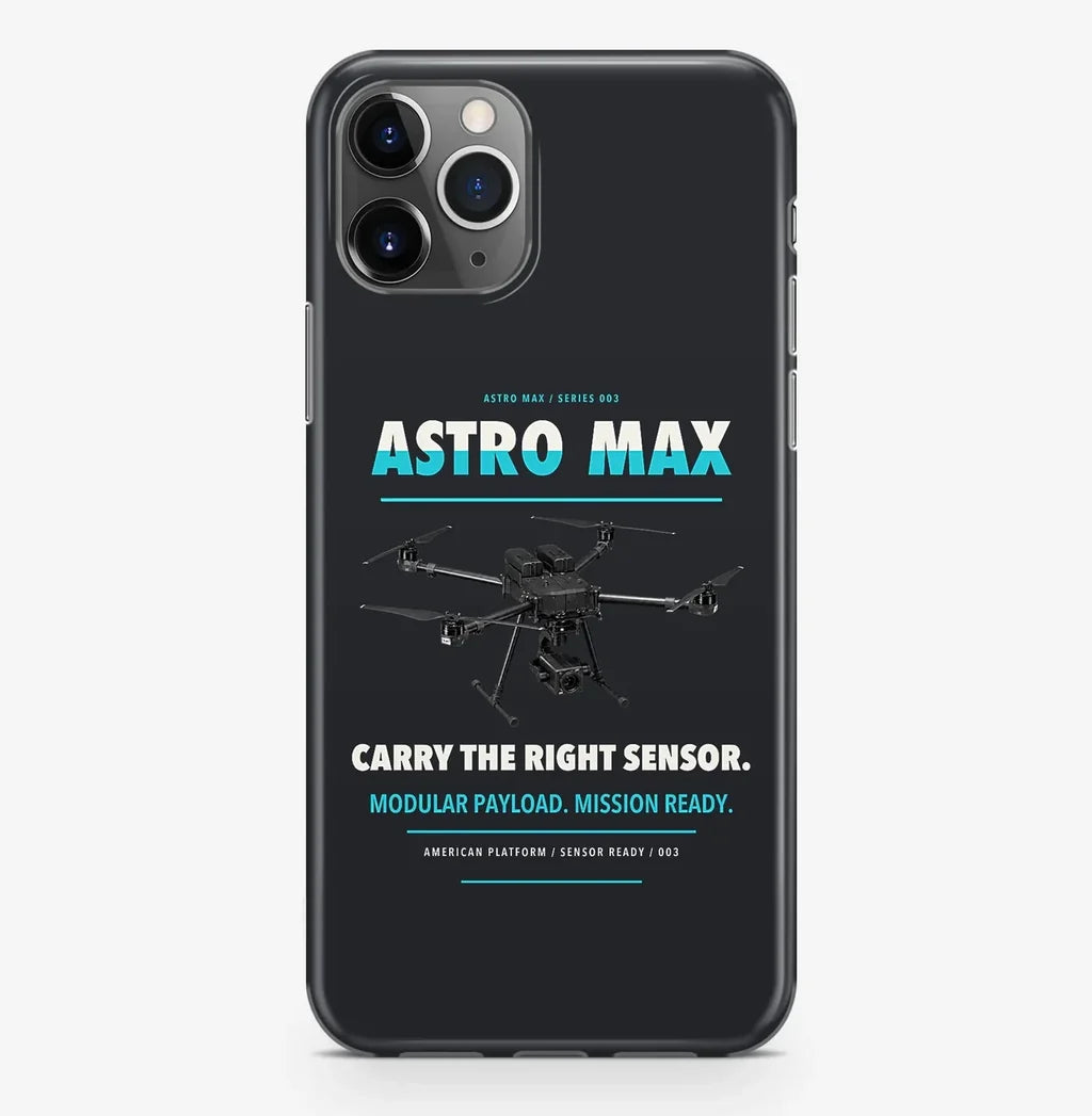 Freefly Astro Max Case ProMax design on black iphone case promax