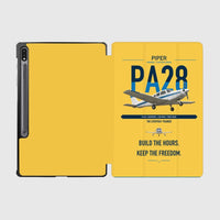 Thumbnail for Piper PA-28 Cherokee design on yellow samsung tablet tablet case