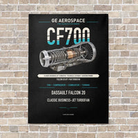 Thumbnail for CF700 vertical canvas print - no frame - black background