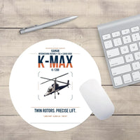 Thumbnail for Kaman K-1200 K-MAX design on white round mouse pad