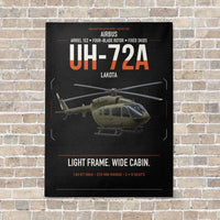 Thumbnail for Airbus UH-72A Lakota vertical canvas print - no frame - black background