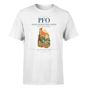 Single-Side Printing — Paphos International Airport (PFO) Double-Side T-Shirt