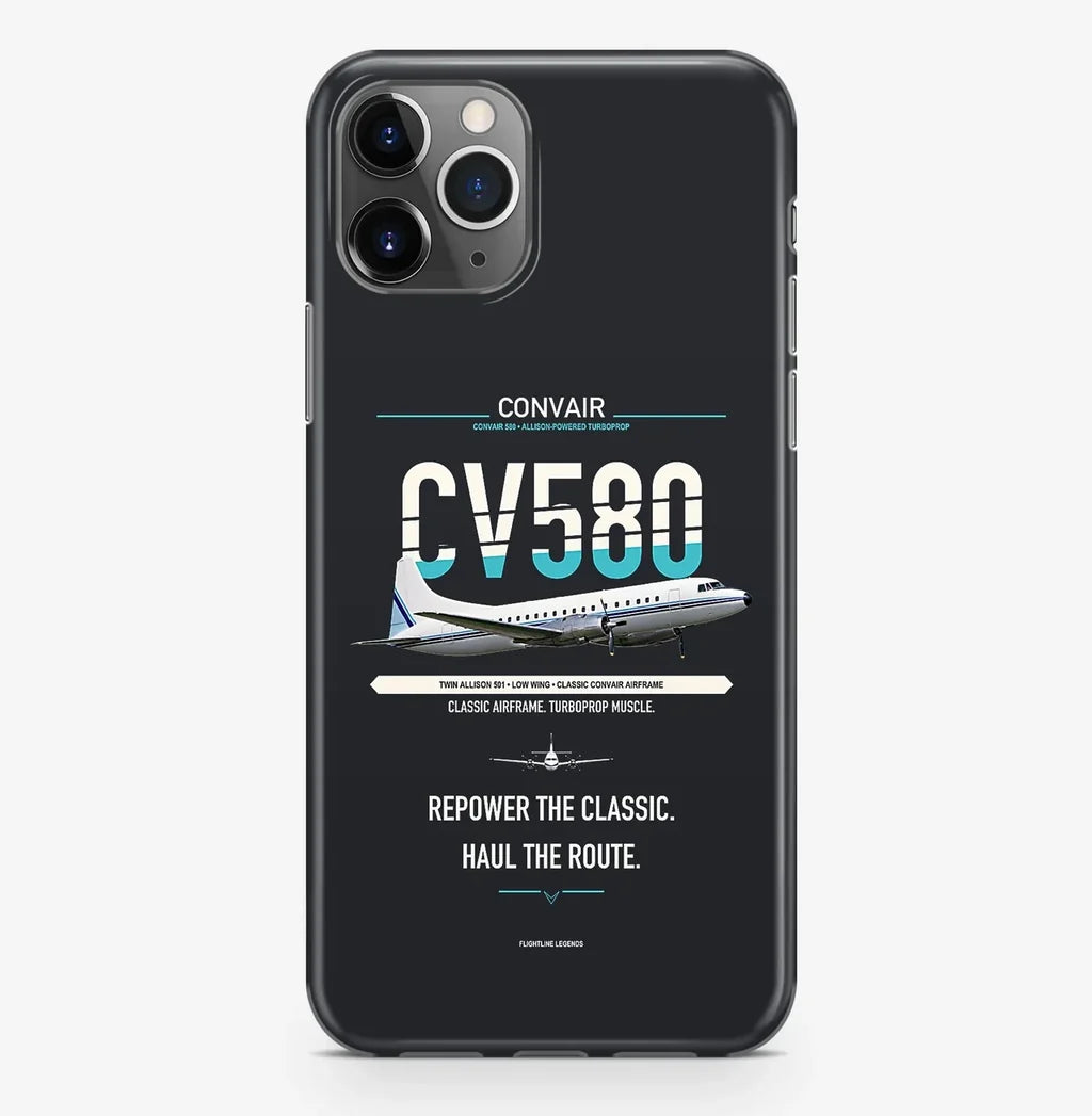 Convair 580 Case ProMax design on black iphone case promax