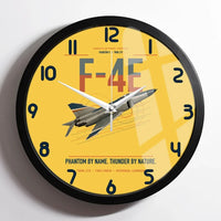 Thumbnail for F-4E Phantom II design on yellow framed wall clock