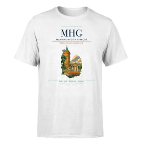 Single-Side Printing — Mannheim City Airport (MHG) Double-Side T-Shirt