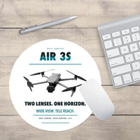 Thumbnail for DJI Air 3S design on white round mouse pad