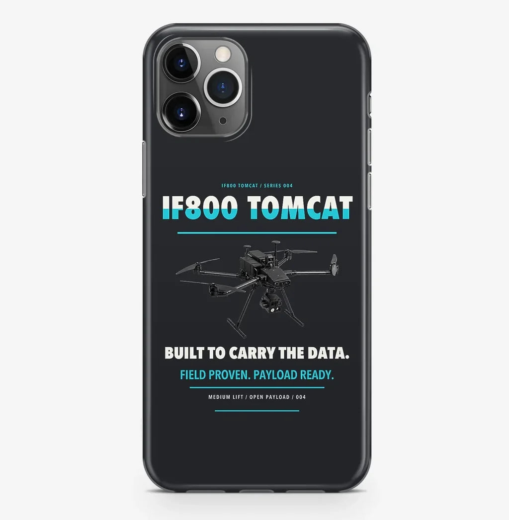 Inspired Flight IF800 Tomcat Case ProMax design on black iphone case promax
