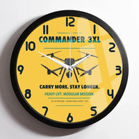 Thumbnail for Draganfly Commander 3XL design on yellow framed wall clock