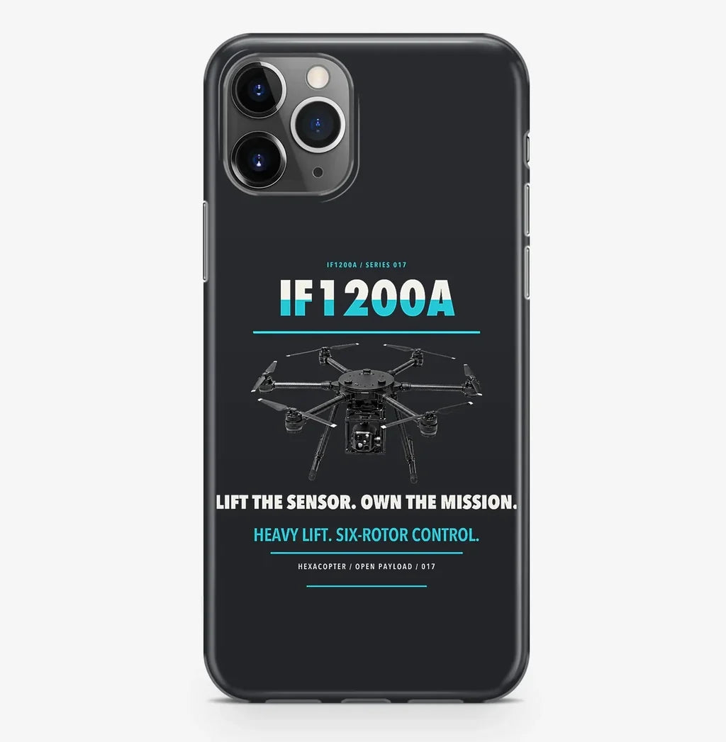 Inspired Flight IF1200A Case ProMax design on black iphone case promax