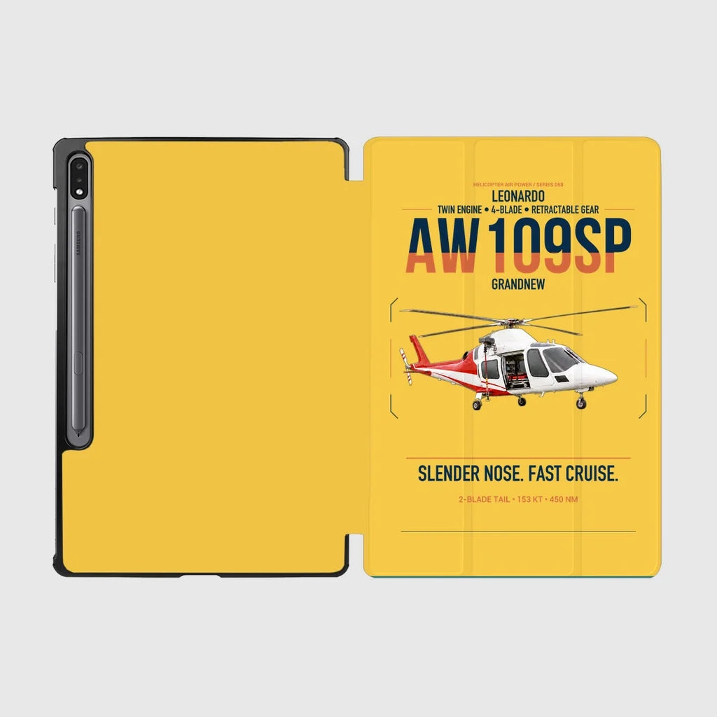 Leonardo AW109SP GrandNew design on yellow samsung tablet tablet case