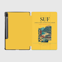 Thumbnail for Lamezia Terme International Airport (SUF) design on yellow samsung tablet tablet case