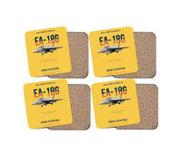 Thumbnail for EA-18G Growler Control The Spectrum design on yellow 4 pieces set coaster
