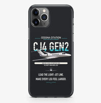 Thumbnail for Cessna Citation CJ4 Gen2 design on black magsafe iphone case, for iPhone Pro Max