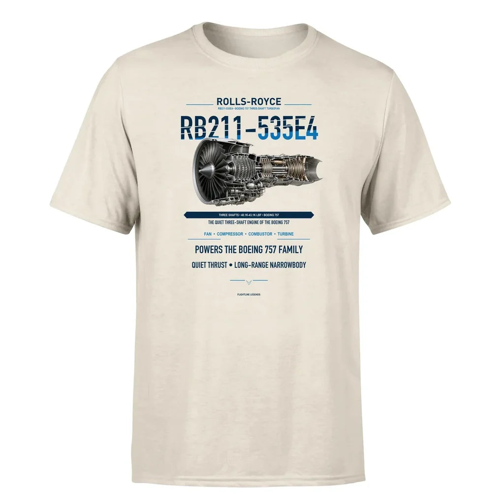 RB211-535E4 design on beige single side