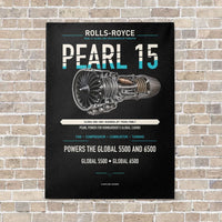 Thumbnail for PEARL 15 vertical canvas print - no frame - black background
