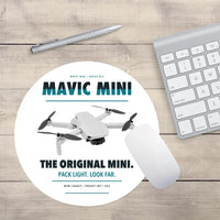 Thumbnail for DJI Mavic Mini design on white round mouse pad