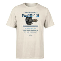 Thumbnail for PW4000-100 design on beige single side