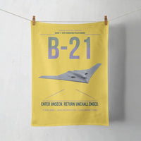 Thumbnail for B-21 Raider design on yellow towel