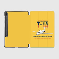 Thumbnail for T-1A Jayhawk Advanced Jet Trainer design on yellow samsung tablet tablet case